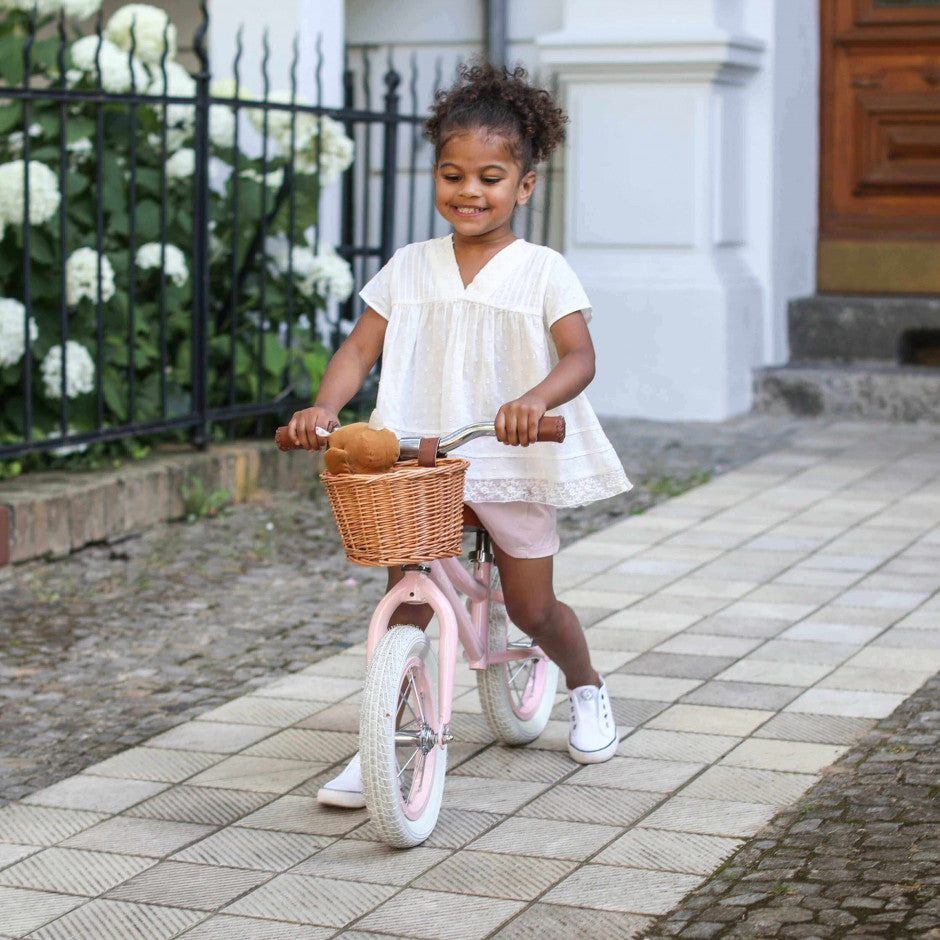 Baghera Vintage Balance Bike (Red, Pink or Blue)