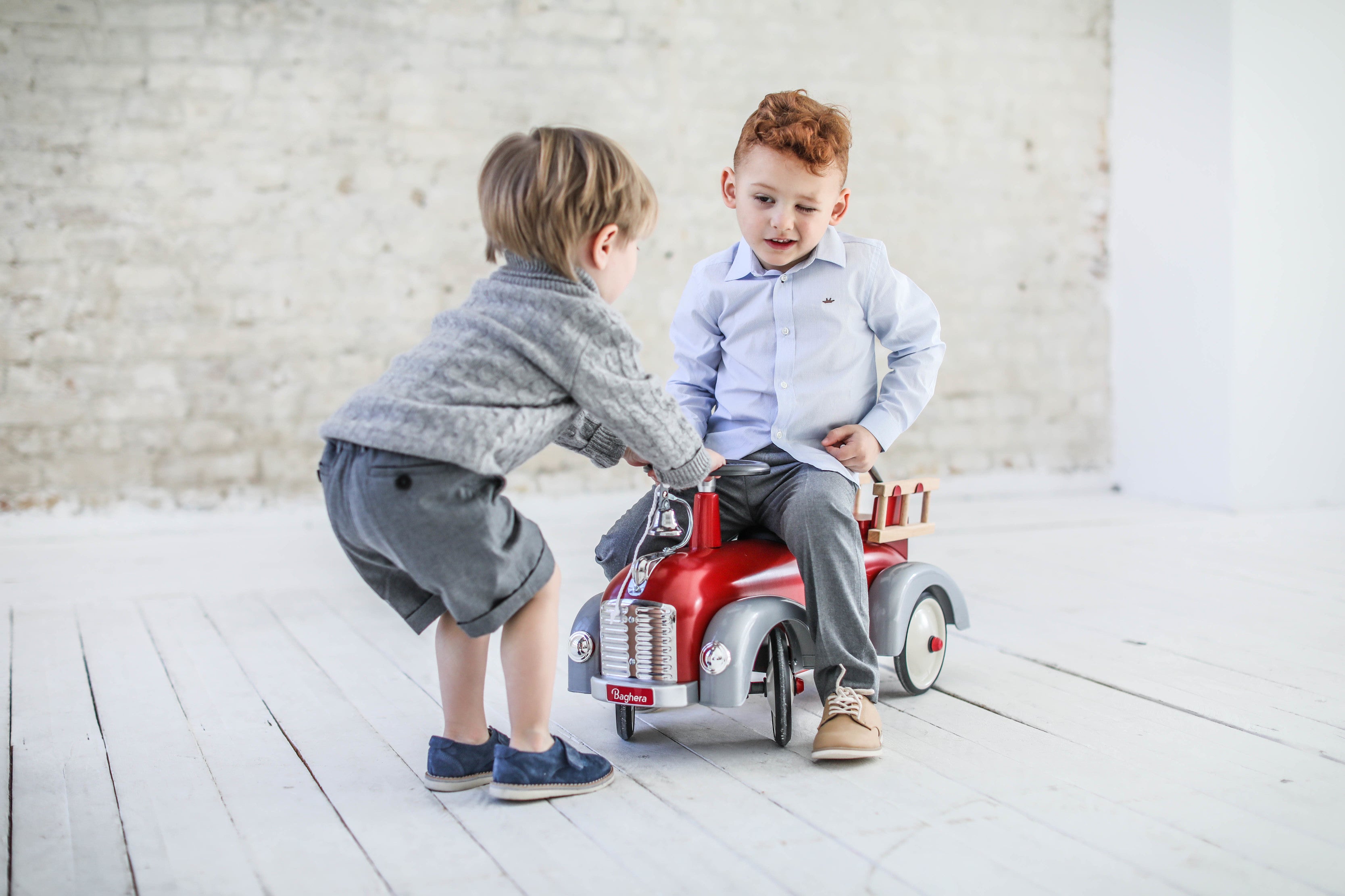 Baghera Metal Ride-On Fireman Vintage Speedster on sale for Kids